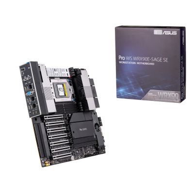 9. Motherboard Asus Pro WS WRX90E-SAGE SE 1x sTR5 AMD ryzen Threadripper PRO 7000 SoC (8x DIMM, 4x SATA, 2x SlimSAS, 4xM.2, 2x10Gbe, IPMI, EEB)