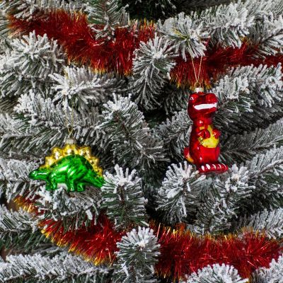 6. MICA GLASS DINOSAUR BAUBLE