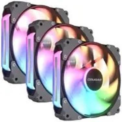 10. COUGAR CF-APR12HB3-RGB Computer Case Fan 12 cm Black 3 pcs.