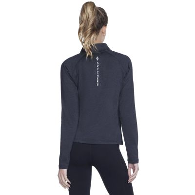 2. Skechers Skech-Knits Ultra Go 1/4 Zip LT4-BKCC Black L