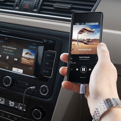 4. Ugreen AUX stereo audio cable 3.5 mm mini jack - USB Type C for tablet phone 1m black (CM450 20192)