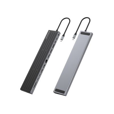 3. CONCEPTRONIC 14-1 USB-C docking station->2xHDMI/DP/2xUSB-C/+ 18cm white