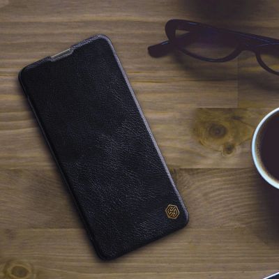 20. Nillkin Qin Case Case for Xiaomi Redmi Note 11T 5G / Note 11S 5G / Note 11 5G (China) / Poco M4 Pro 5G Camera Cover Holster Cover Flip Case Brown