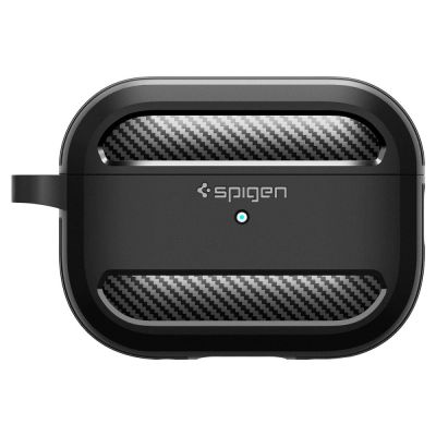 2. Spigen Rugged Armor Case for Apple AirPods Pro 1 / 2 - Matte Black