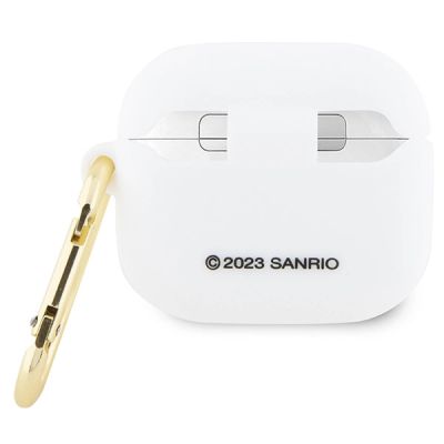 2. Hello Kitty Silicone 3D Kitty Head case for AirPods 3 - white