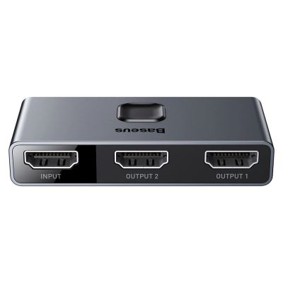 5. Baseus bidirectional switch splitter switcher HDMI - 2x HDMI 4K / 30 Hz gray (CAHUB-BC0G)