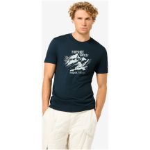Men's short-sleeve T-shirt SUPER.NATURAL M FREERIDE SOCIETY TEE, navy blue