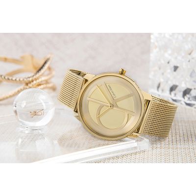 6. CALVIN KLEIN Iconic Mesh Women's Watch 25200034 + BOX