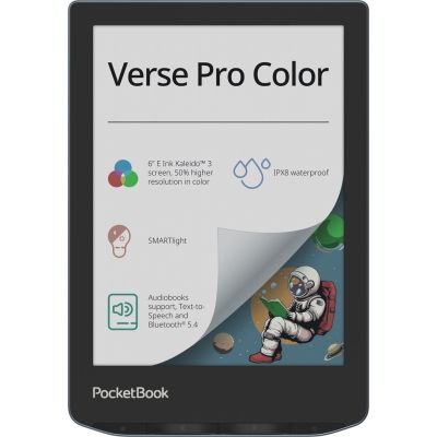 23. Ebook PocketBook Verse Pro Color 634 6" E-Ink Kaleido 3 16GB Wi-Fi Stormy Sea