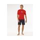 3. Men's Lycra RIP CURL Waves Upf Perf S/S red