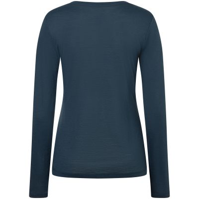 2. Women’s Long-Sleeve Shirt SUPER.NATURAL W Almost Done LS, Navy Blue
