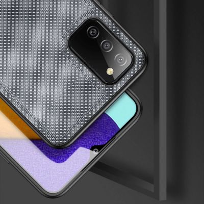 4. Dux Ducis Fino case covered with nylon material for Samsung Galaxy A03s gray