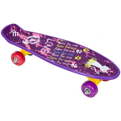 5. ENERO MINI LOVE KITTY PLASTIC SKATEBOARD