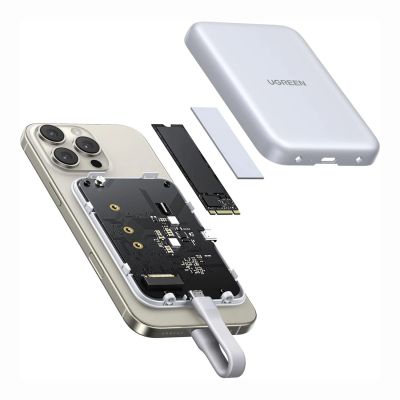 2. Ugreen M.2 NVMe SSD Magnetic Case - White