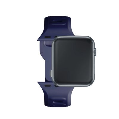 10. 3mk Silicone Watch Strap for Apple Watch 42 / 44 / 45 / 49 mm - blue