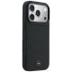 4. Mercedes Leather Mesh with Bow Line MagSafe Case for iPhone 17 Pro Max - Black