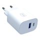 2. 3mk FlowPower 30W 1A1C PD 3.0 QC4+ Wall Charger - White