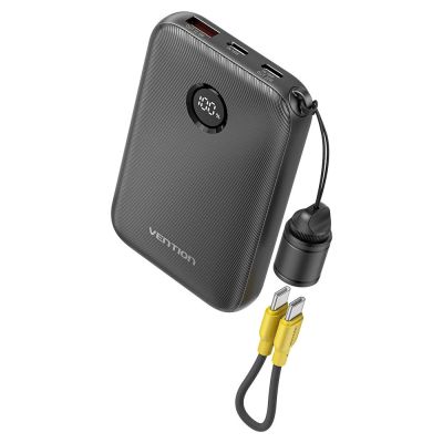2. Vention Powerbank 10000mAh 2 x USB-C 1x USB-A with display 22.5W black