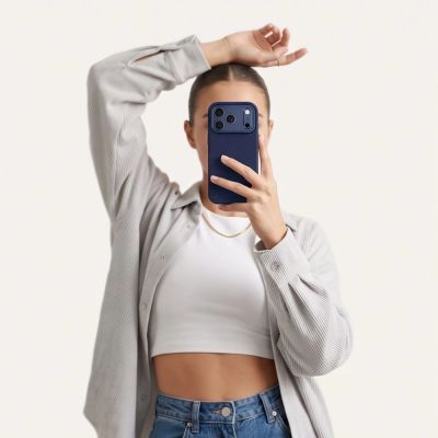 5. Tech-Protect Uniq MagSafe CC Case for iPhone 18 Pro Max / 17 Pro Max - Navy Blue