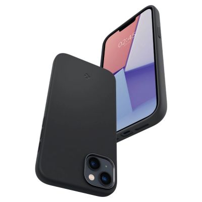 8. Spigen Silicone Fit Mag Case with MagSafe for iPhone 14 Plus - Black