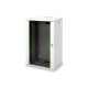 10. Digitus Unique 19" 20U wall-mounted network cabinet 600x450, glass door, gray, undivided, assembled, 100kg
