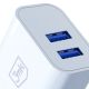 3. 3mk FlowPower 10W 2.4A 2A Wall Charger - White