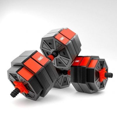 3. Composite dumbbell HMS SGC30 30kg + barbell