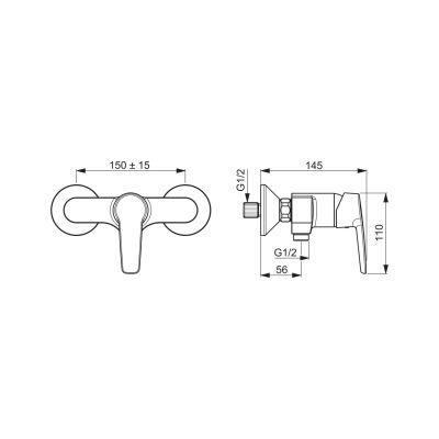 3. SHOWER FAUCET 3963Y SAGA