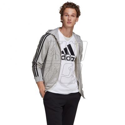 2. Adidas Essentials Full-Zip Hoodie M GK9034