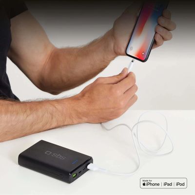 6. SBS TECABLEUSBIP589W USB-A - Lightning Cable - White