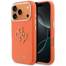 Guess FW Resin Logo case for iPhone 17 Pro - orange