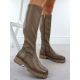 4. Women's khaki platform boots Potocki 25-12729