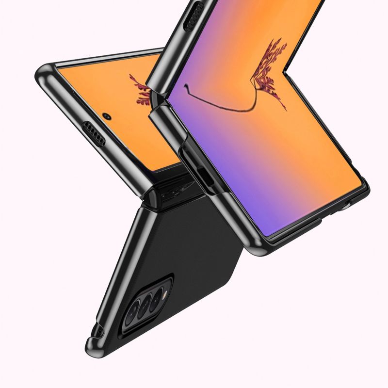 6. Plating Case case for Samsung Galaxy Z Fold 4 cover with a metallic frame blue