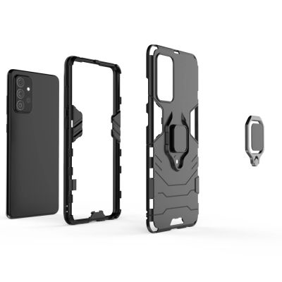 2. Ring Armor Case Kickstand Tough Rugged Cover for Samsung Galaxy A72 4G black