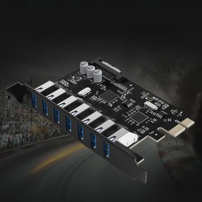9. 7-Port USB 3.0 PCI-E Expansion Card for Desktop Chassis