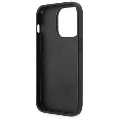 7. Guess Saffiano Strap Case for iPhone 14 Pro - Black
