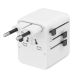 4. GEMBIRD UNIVERSAL TRAVEL ADAPTER 20W, WHITE