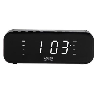 21. ADLER AD 1192b black clock radio