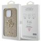 8. Guess Glitter Script Big 4G iPhone 15 Pro Case - Gold