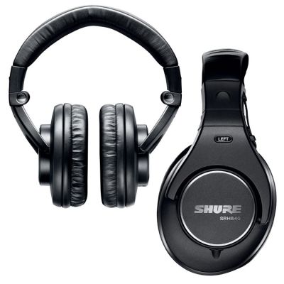 7. Shure SRH840A-EFS - Professional, closed-back, on-ear headphones for studio monitoring