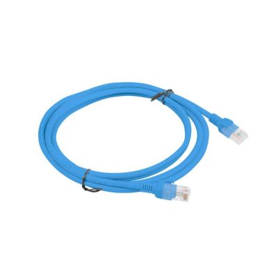 2. UTP patch cord Lanberg PCU5-10CC-0200-B (RJ45 - RJ45 ; 2m; UTP; cat. 5e; blue)