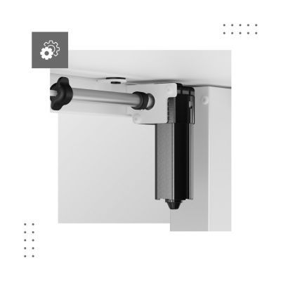 8. MA-Leader 7.0 White Electric Desk