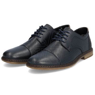 6. Comfortable leather shoes Rieker M RKR659, navy blue