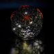 8. DECORATIVE BALL LAMP WITH SPIDER LED 15CM HALLOWEEN BLACK