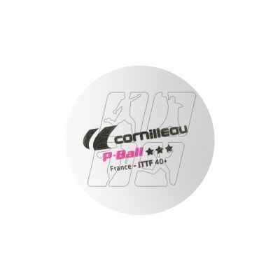 Cornilleau table tennis balls P-BALL ITTF white 3 pcs.