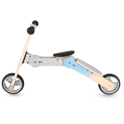 4. Spokey WOO-RIDE MULTI 940906 2-in-1 balance bike and children's scooter, blue