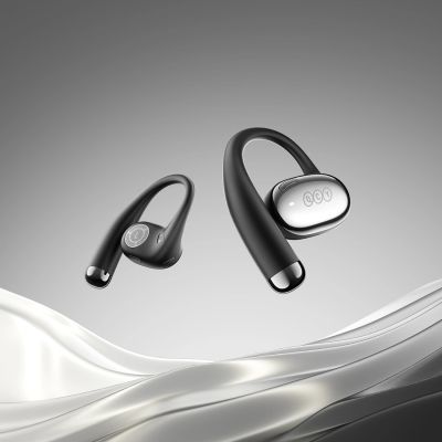 10. OWS QCY Crossky R70 LDAC IPX5 Headphones with Ear Hooks - Black