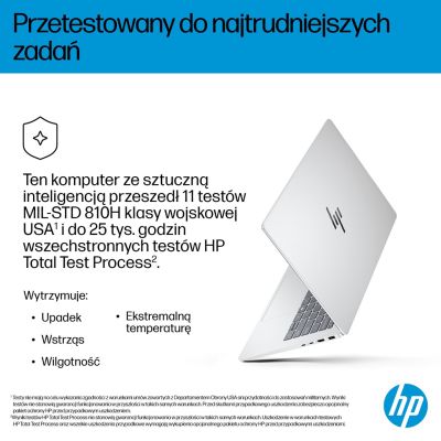 6. HP OmniBook 7 AI 14-fr0003nw Intel Core Ultra 5 225U Laptop 35.6 cm (14") 2K 16 GB LPDDR5-SDRAM 512 GB SSD Wi-Fi 6E (802.11ax) Windows 11 Pro AI PC Silver