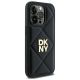 4. DKNY Quilted Stack Logo iPhone 14 Pro Max Case - Black