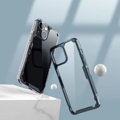8. Nillkin Nature Pro iPhone 14 Plus case, armored cover, blue cover